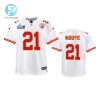 Trent Mcduffie 21 Kansas City Chiefs Super Bowl Lvii Game Jersey Youth White stylepulseusa 1