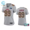 Khalen Saunders 99 Kansas City Chiefs Super Bowl Lvii Atmosphere Jersey Women Gray stylepulseusa 1