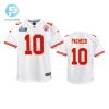 Isaih Pacheco 10 Kansas City Chiefs Super Bowl Lvii Game Jersey Youth White stylepulseusa 1