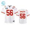 George Karlaftis 56 Kansas City Chiefs Super Bowl Lvii Game Jersey Youth White stylepulseusa 1