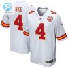 Rashee Rice 4 Kansas City Chiefs Game Jersey Men White stylepulseusa 1