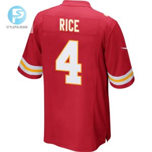 Rashee Rice 4 Kansas City Chiefs Game Jersey Men Red stylepulseusa 1 2