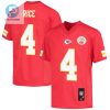 Rashee Rice 4 Kansas City Chiefs Game Jersey Youth Red stylepulseusa 1