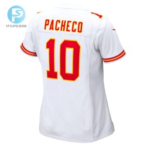 Isiah Pacheco 10 Kansas City Chiefs Womens Super Bowl Lvii Patch Away Game Jersey White stylepulseusa 1 2