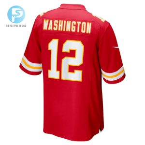 Montrell Washington 12 Kansas City Chiefs Game Men Jersey Red stylepulseusa 1 2