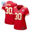 Darius Rush 30 Kansas City Chiefs Game Women Jersey Red stylepulseusa 1