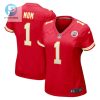 Number 1 Mom Kansas City Chiefs Game Women Jersey Red stylepulseusa 1