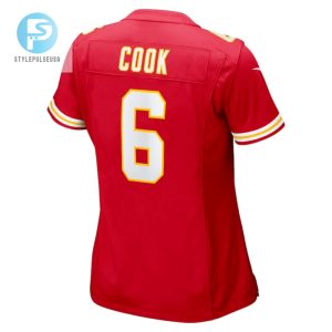 Bryan Cook 6 Kansas City Chiefs Game Women Jersey Red stylepulseusa 1 2