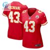 Jack Cochrane 43 Kansas City Chiefs Game Women Jersey Red stylepulseusa 1