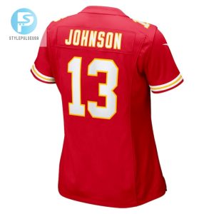 Nazeeh Johnson 13 Kansas City Chiefs Game Women Jersey Red stylepulseusa 1 2