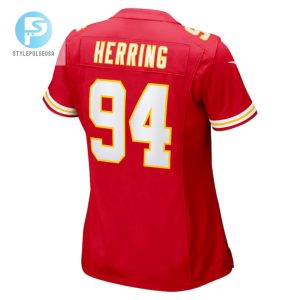 Malik Herring 94 Kansas City Chiefs Game Women Jersey Red stylepulseusa 1 2