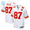 Travis Kelce 87 Kansas City Chiefs Game Men Jersey White stylepulseusa 1