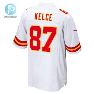 Travis Kelce 87 Kansas City Chiefs Game Men Jersey White stylepulseusa 1 2