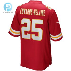 Clyde Edwardshelaire 25 Kansas City Chiefs Game Men Jersey Red stylepulseusa 1 2