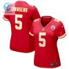 Tommy Townsend 5 Kansas City Chiefs Game Women Jersey Red stylepulseusa 1