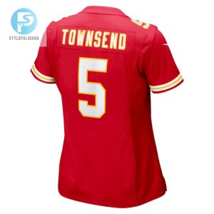 Tommy Townsend 5 Kansas City Chiefs Game Women Jersey Red stylepulseusa 1 2