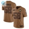 Derrick Thomas 58 Kansas City Chiefs 2023 Salute To Service Limited Jersey Brown stylepulseusa 1