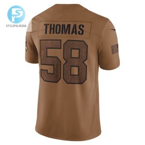 Derrick Thomas 58 Kansas City Chiefs 2023 Salute To Service Limited Jersey Brown stylepulseusa 1 2