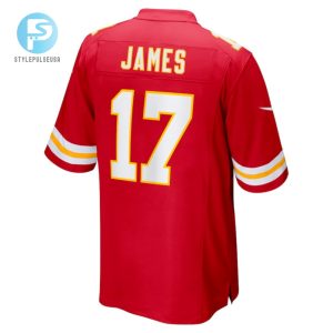 Richie James 17 Kansas City Chiefs Men Game Jersey Red stylepulseusa 1 2