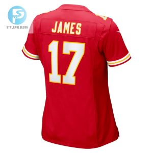 Richie James 17 Kansas City Chiefs Women Game Jersey Red stylepulseusa 1 2