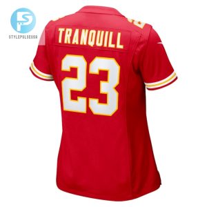 Drue Tranquill 23 Kansas City Chiefs Women Game Jersey Cardinal stylepulseusa 1 2