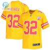 Tyrann Mathieu 32 Kansas City Chiefs Youth Inverted Team Game Jersey Gold stylepulseusa 1