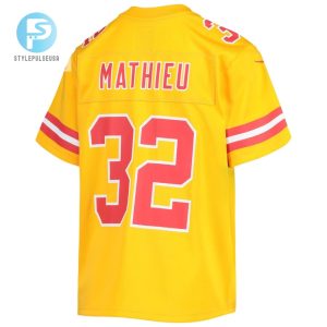 Tyrann Mathieu 32 Kansas City Chiefs Youth Inverted Team Game Jersey Gold stylepulseusa 1 2