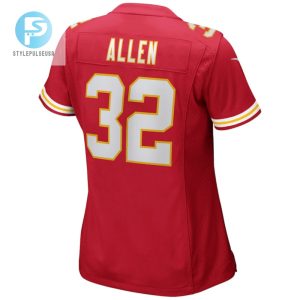 Marcus Allen 32 Kansas City Chiefs Women Game Retired Jersey Red stylepulseusa 1 2