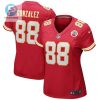 Tony Gonzalez 88 Kansas City Chiefs Women Game Retired Jersey Red stylepulseusa 1