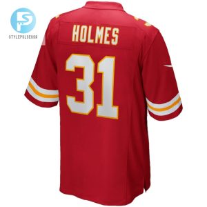 Priest Holmes 31 Kansas City Chiefs Men Game Retired Jersey Red stylepulseusa 1 2