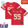 Bill Maas 55 Kansas City Chiefs Super Bowl Lviii Youth Home Game Jersey Red stylepulseusa 1