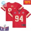 Neil Smith 94 Kansas City Chiefs Super Bowl Lviii Youth Home Game Jersey Red stylepulseusa 1