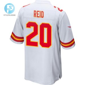 Justin Reid 20 Kansas City Chiefs 2024 Divisional Patch Game Men Jersey White stylepulseusa 1 2