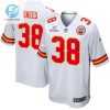 Lamical Perine 29 Kansas City Chiefs 2024 Divisional Patch Game Men Jersey White stylepulseusa 1