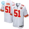 Mike Danna 51 Kansas City Chiefs 2024 Divisional Patch Game Men Jersey White stylepulseusa 1