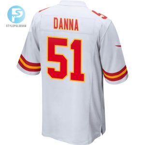 Mike Danna 51 Kansas City Chiefs 2024 Divisional Patch Game Men Jersey White stylepulseusa 1 2