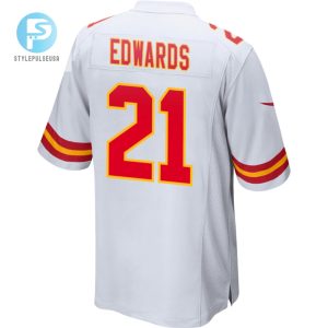 Mike Edwards 21 Kansas City Chiefs 2024 Divisional Patch Game Men Jersey White stylepulseusa 1 2