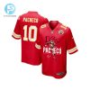 Isiah Pacheco 10 Kansas City Chiefs Signed Running Back Game Youth Jersey Red stylepulseusa 1