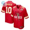 Isiah Pacheco 10 Kansas City Chiefs Signed Running Back Game Men Jersey Red stylepulseusa 1