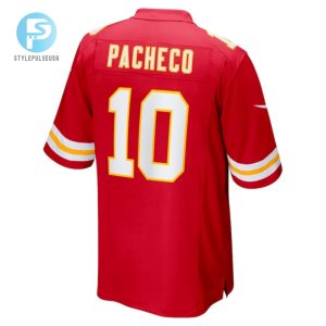 Isiah Pacheco 10 Kansas City Chiefs Signed Running Back Game Men Jersey Red stylepulseusa 1 2