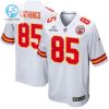 Izaiah Gathings 85 Kansas City Chiefs 2024 Divisional Patch Game Men Jersey White stylepulseusa 1