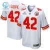 Tyree Gillespie 42 Kansas City Chiefs 2024 Divisional Patch Game Men Jersey White stylepulseusa 1