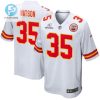 Jaylen Watson 35 Kansas City Chiefs 2024 Divisional Patch Game Men Jersey White stylepulseusa 1