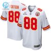 Jody Fortson 88 Kansas City Chiefs 2024 Divisional Patch Game Men Jersey White stylepulseusa 1