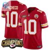 Isiah Pacheco 10 Kansas City Chiefs 2023 Afc West Champions Patch Game Men Jersey Red stylepulseusa 1