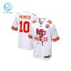 Isiah Pacheco 10 Kansas City Chiefs Signed Running Back Game Youth Jersey White stylepulseusa 1