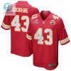 Jack Cochrane 43 Kansas City Chiefs 2023 Playoffs Patch Game Men Jersey Red stylepulseusa 1