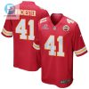 James Winchester 41 Kansas City Chiefs 2023 Playoffs Patch Game Men Jersey Red stylepulseusa 1