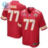 Lucas Niang 77 Kansas City Chiefs 2023 Playoffs Patch Game Men Jersey Red stylepulseusa 1