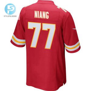 Lucas Niang 77 Kansas City Chiefs 2023 Playoffs Patch Game Men Jersey Red stylepulseusa 1 2